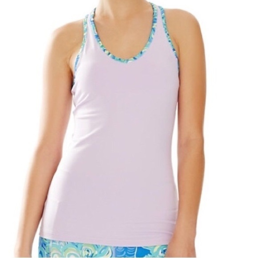 Lily Pulitzer Workout Bra Tank - Iced Lilac